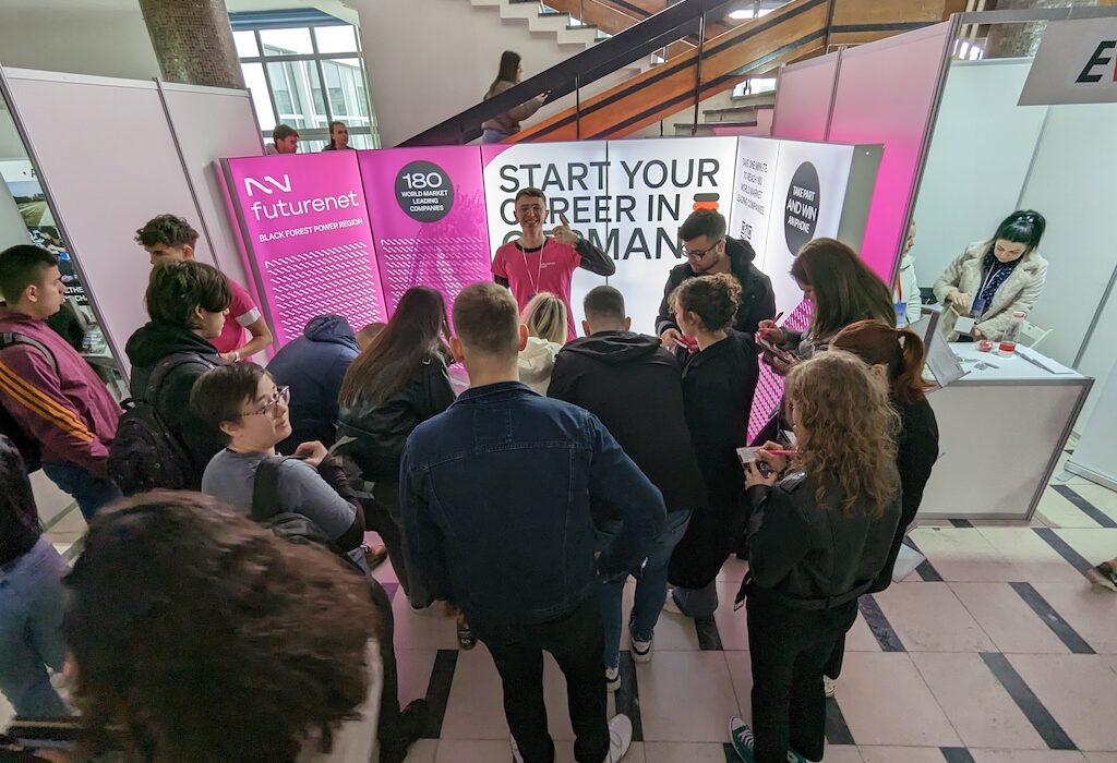 messestand futurenet mazedonien